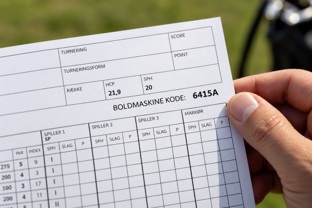 New: Code on scorecards for paying guests